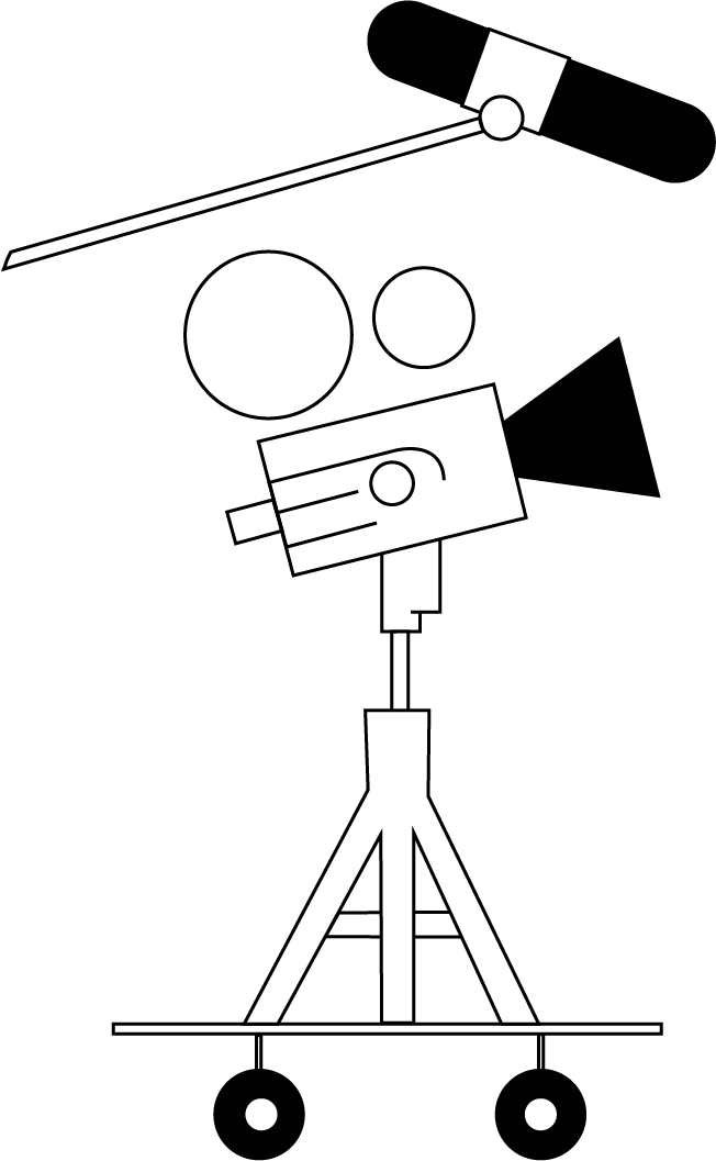 Content Creation and Video Production Icon - copywriting, design, and video